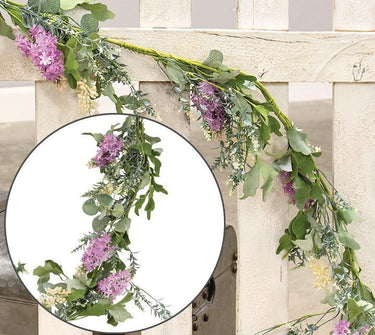 Purple Wildflowers Garland, 5ft - The Fox Decor